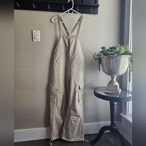 Khaki Cargo Overalls